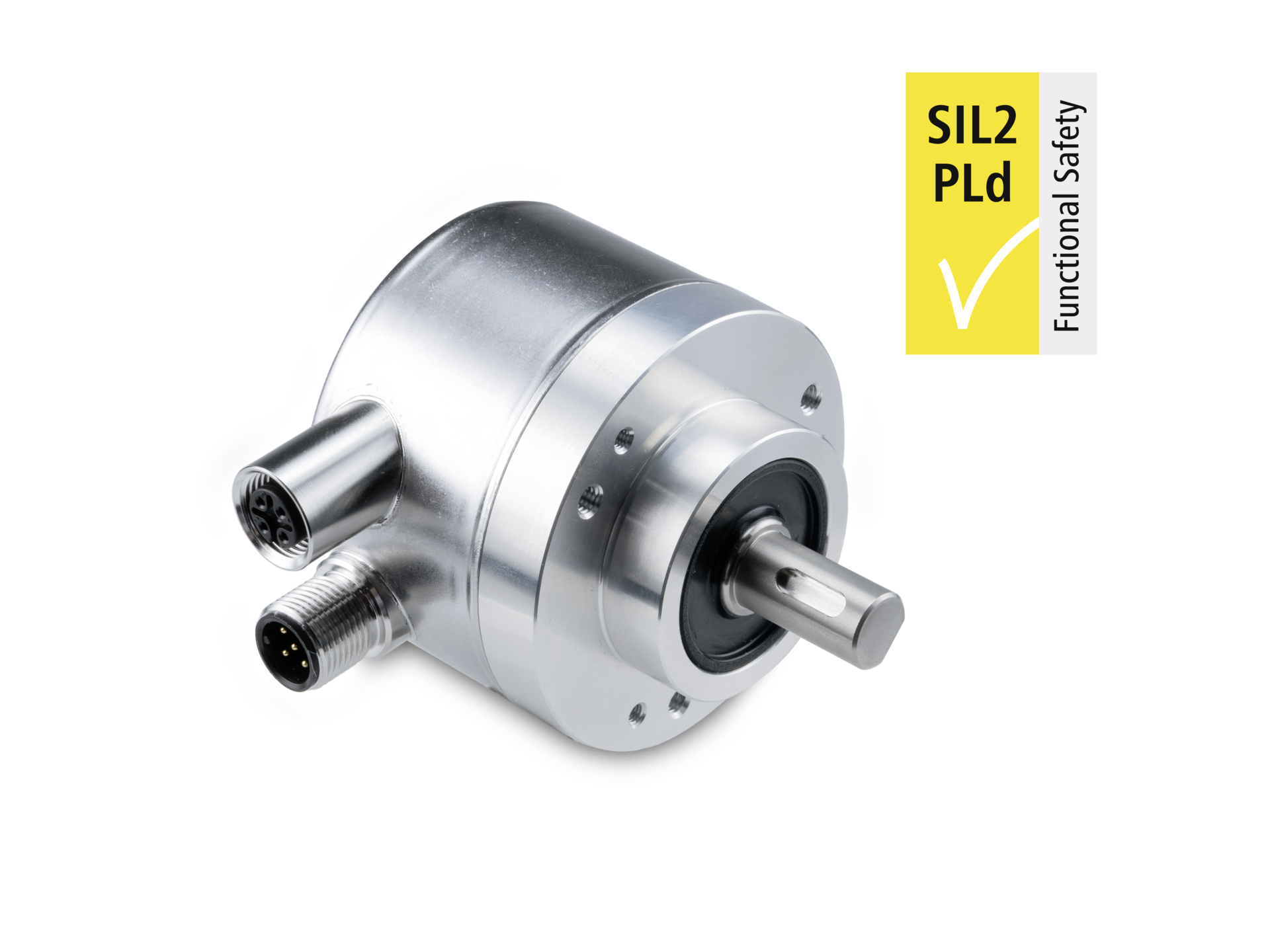 EAM580RS Safety-certified absolute encoder with SIL2/PLd Safety Logo